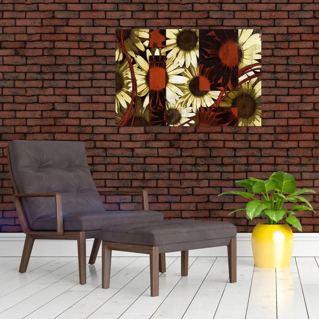 Tablou cu flori (90x60 cm)