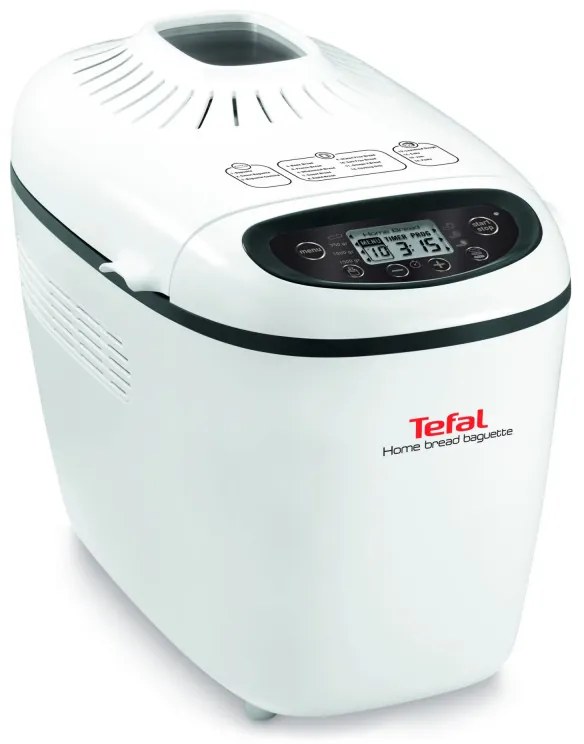 Home Bread Baguette Tefal PF610138, 1600 W, 750/1000/1500 g, 2 amestecătoare, 16 programe, alb