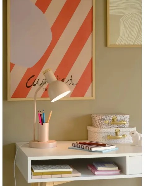 Nordlux - Lampă de masă DEVONE 1xE27/15W/230V roz