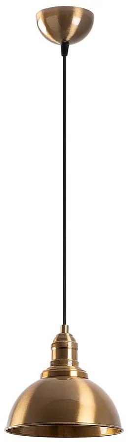 Lustră bronz cu abajur din metal ø 21 cm Varzan – Opviq lights