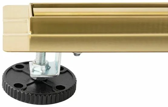Set rigola pentru dus plus capac auriu periat Rea Neox Slim Pro 90 cm