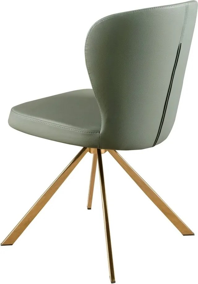 Scaun pivotant piele sintetica verde deschis Chair