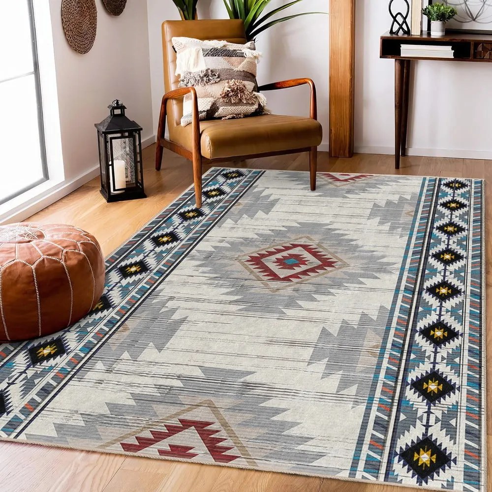Covor tip traversă lavabil 80x200 cm Ethnic Geo – Mila Home