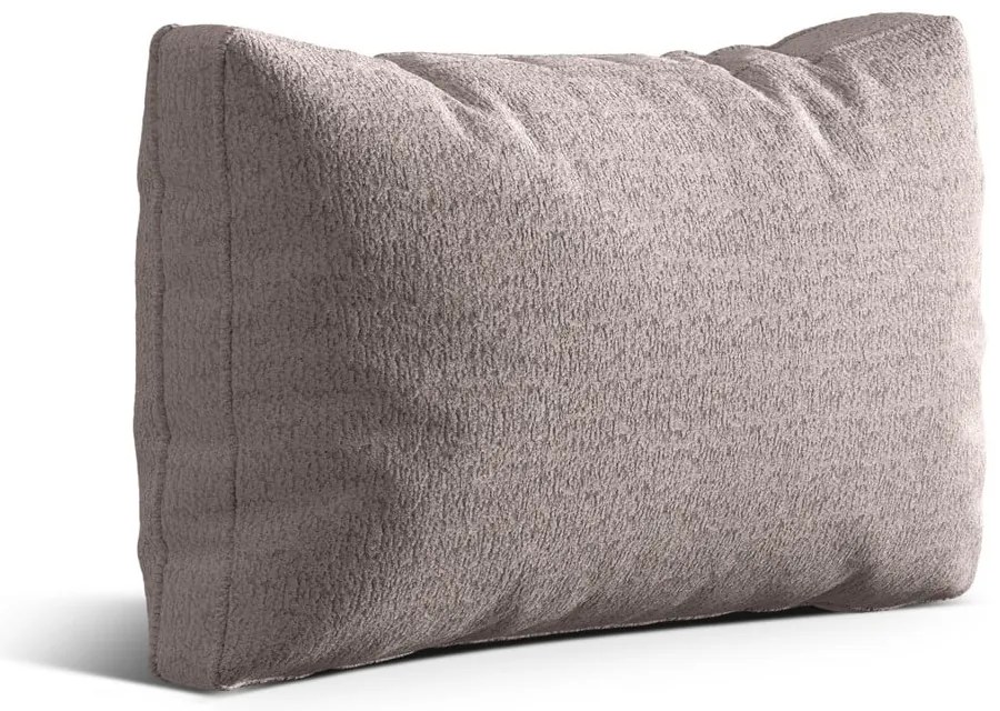 Pernă pentru canapea grej cu tapițerie din țesătură bouclé Kemi – Cosmopolitan Design