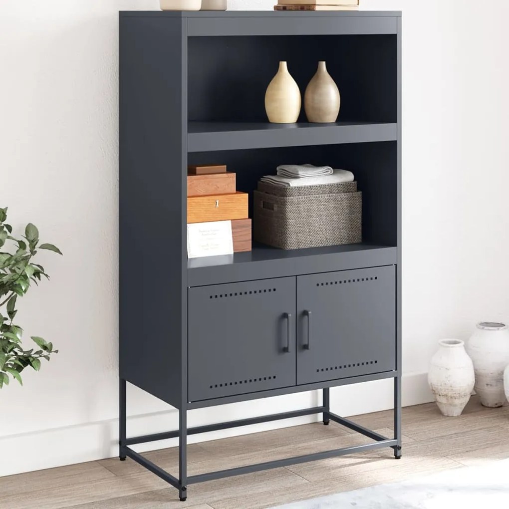 vidaXL Dulap înalt, antracit, 68,5x38,5x123,5 cm, oțel