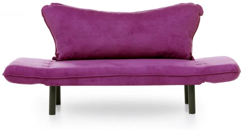 Canapea Extensibilă cu 2 Locuri Chatto, 140 x 70 x 65 cm, Mov