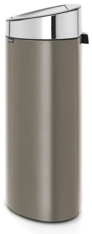 Coș de gunoi gri cu senzori de atingere din oțel 40 l Touch Bin – Brabantia