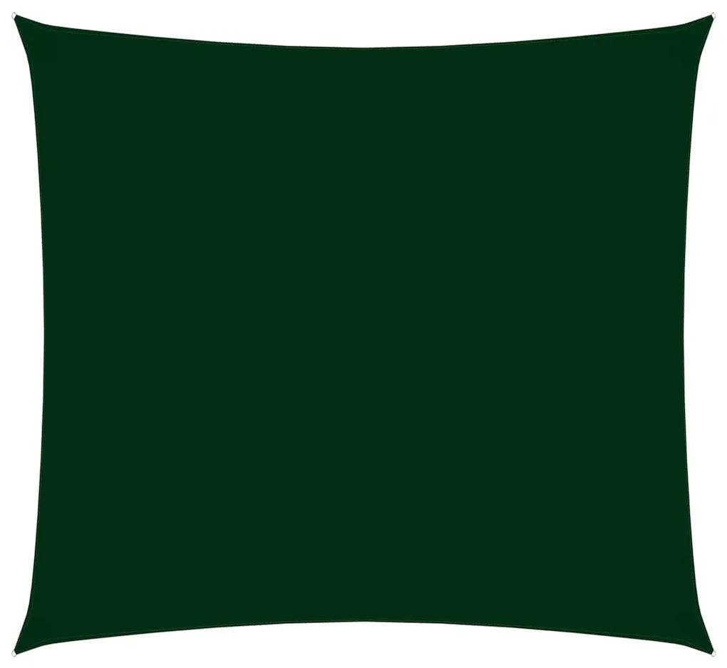 Parasolar, verde inchis, 6x6 m, tesatura oxford, patrat Morkegronn, 6 x 6 m
