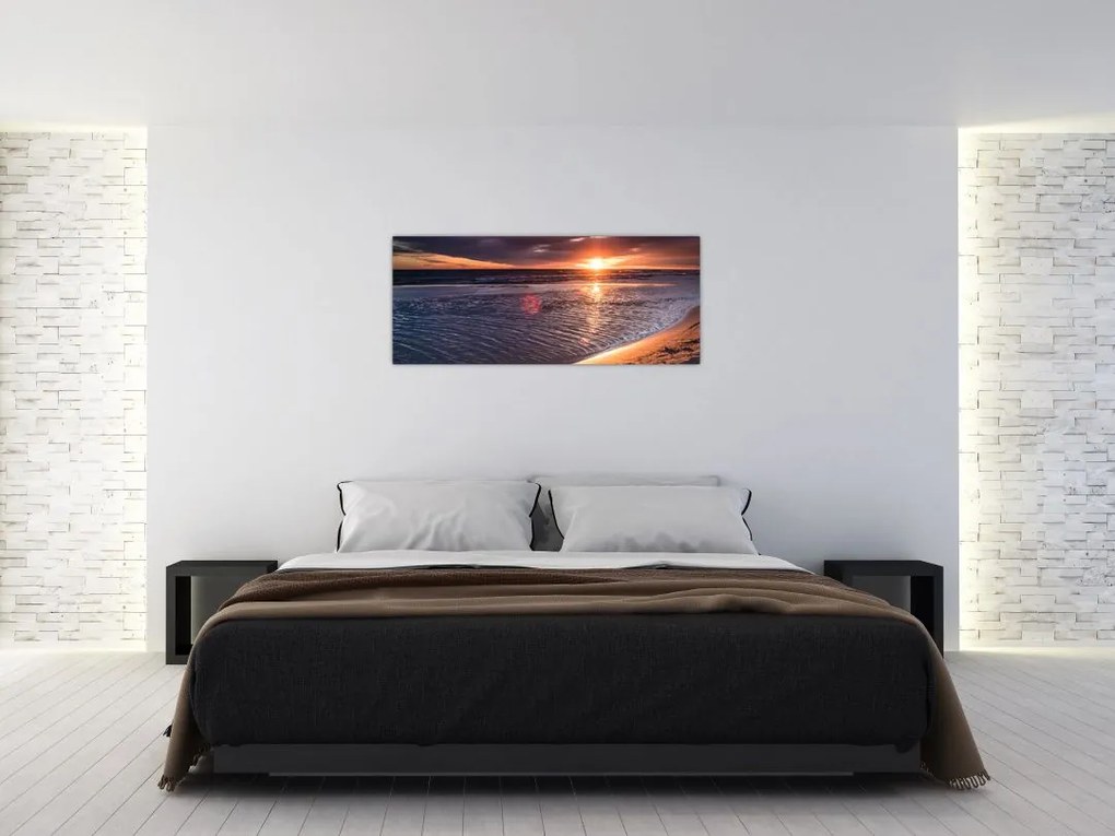 Tablou cu apus de soare (120x50 cm)