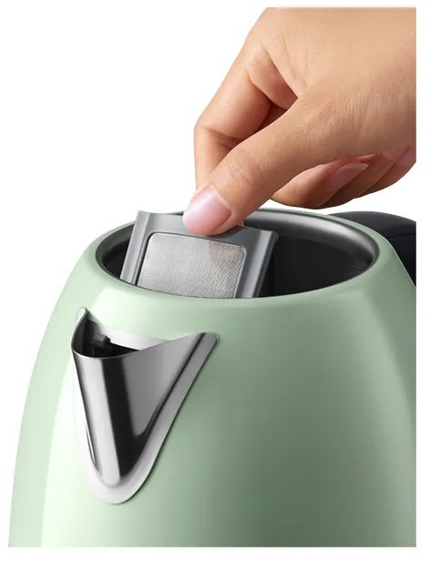 Cana electrica BUYDEEM K640, 2400W, 1,7 L, Protectie, Fara BPA, LED, Verde deschis