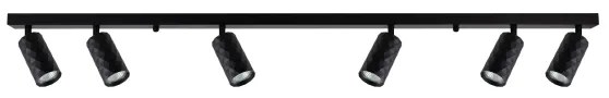Brilagi - Plafonieră cu spoturi SELE DIAMANT 6xGU10/30W/230V negru