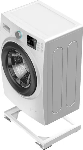 Meliconi 656149 - Suport anti-vibrații pentru mașina de spălat cu roți extensibile, 47 cm, alb