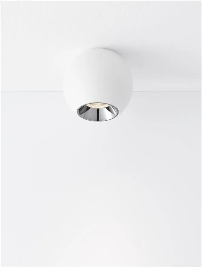 Spot LED aplicat diametru 8,5cm NANO alb, NVL-9052028