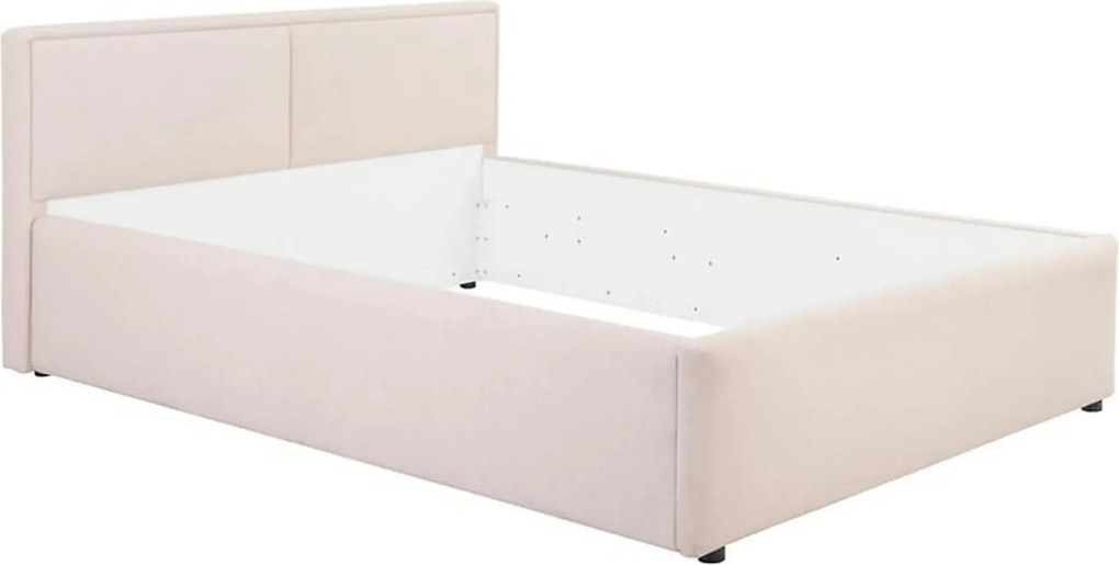 Cadru pat NEDIN 140x200, stofa clasica bej - Maya 03