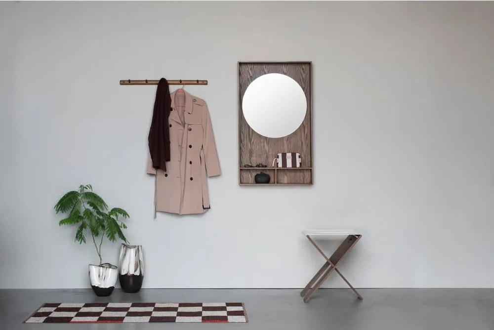 Panou de agățat diverse maro din lemn de stejar 60x100x11,5 cm Show Me – Mette Ditmer Denmark