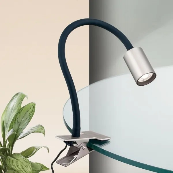 Lampă LED flexibilă de masă cu clemă Orion Str 10-489 KURT LED/5W/230V argintiu