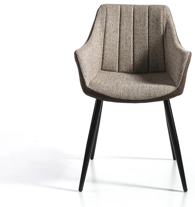 Scaun de masa Culoare Gri / Negru, BRUNO