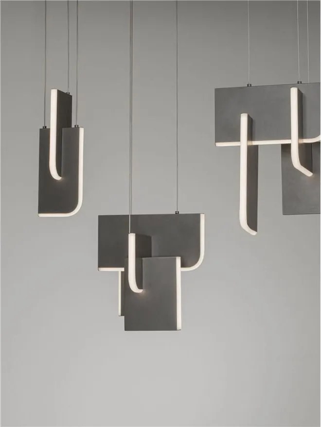 Lustra LED suspendata liniara design decorativ 2700K TOTEM