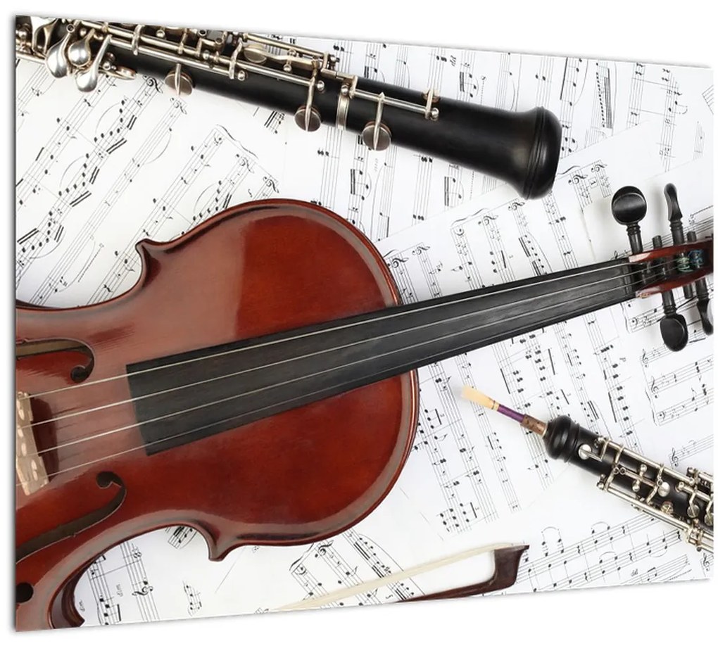 Tablou - Unelte muzicale (70x50 cm)