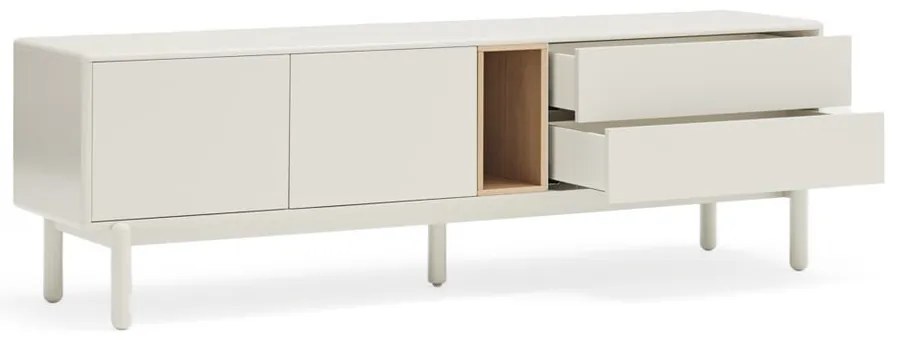 Comodă TV crem 180x56x40 cm Corvo – Teulat