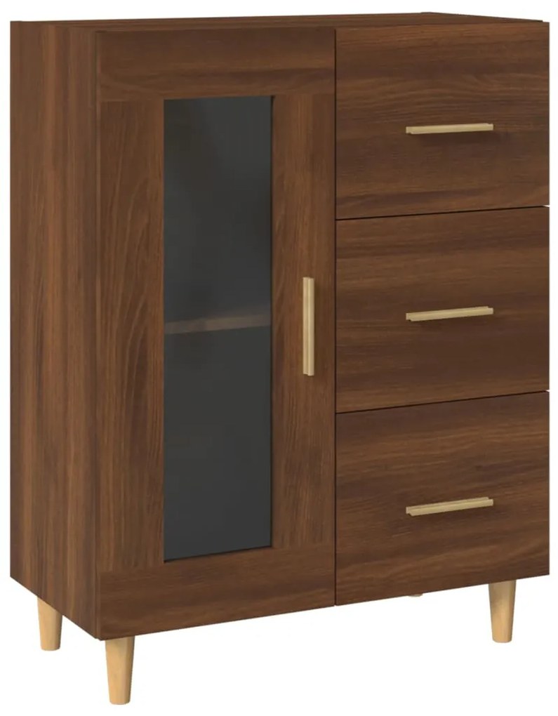 817365 vidaXL Servantă, stejar maro, 69,5x34x90 cm, lemn prelucrat