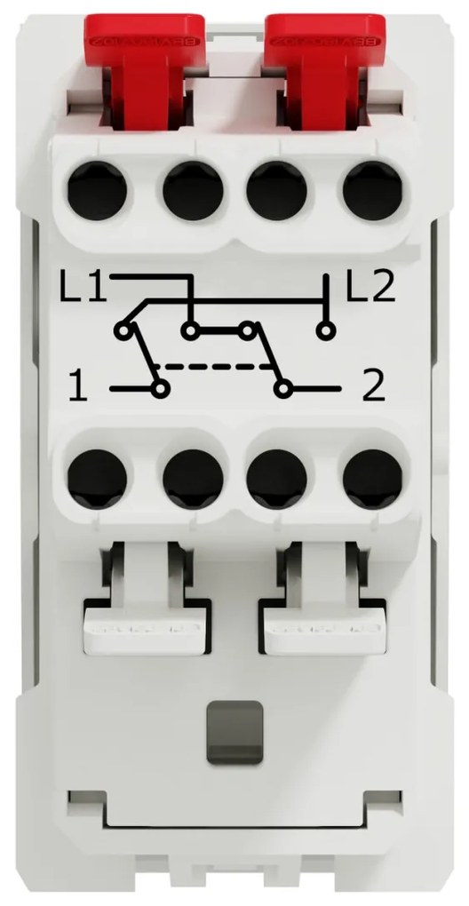 Intrerupator cruce, 1 modul, 10A, alb, Schneider Noua Unica