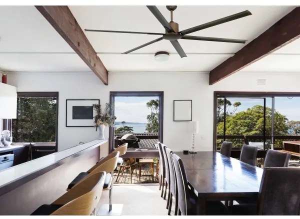 Ventilator de tavan FARO 33462A ANDROS XL maro d. 213 cm + telecomandă