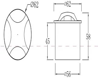 Spot incastrabil LED pentru exterior IP65 BISCOTTI negru MYO036-L3B3K