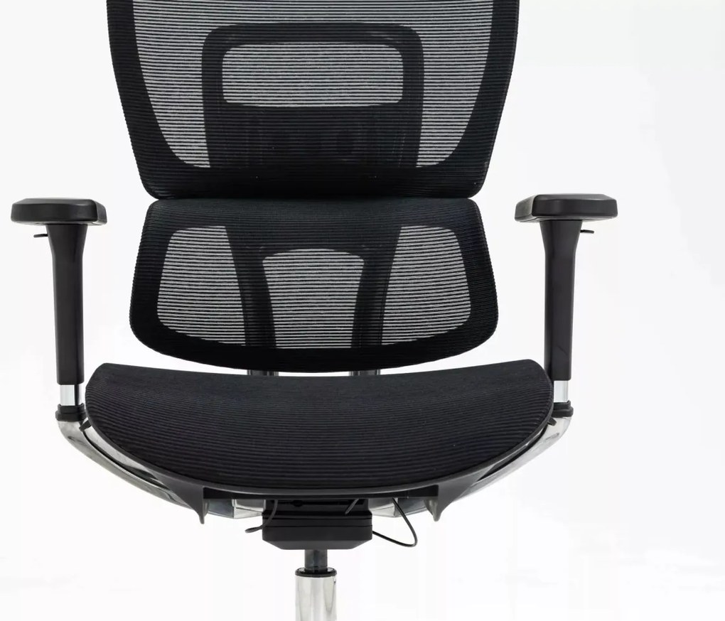 Scaun de birou Winner Lux negru/crom