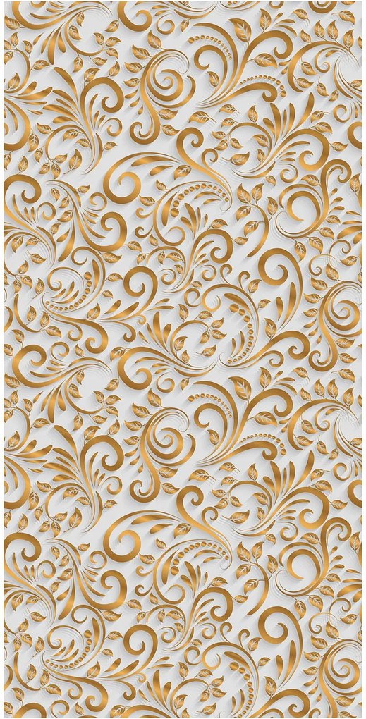 Tapet - ornamente 3D, alb