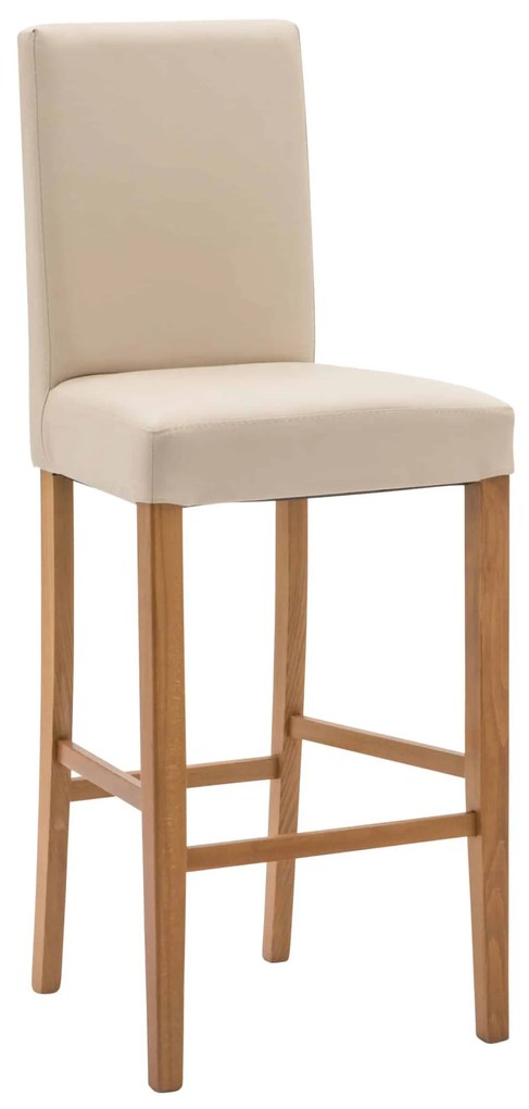 SCAUN BAR - BEJ, PICIOR LEMN NATUR