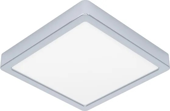Eglo 901766 - Plafonieră LED pentru baie FUEVA, 10,5 W, 230 V, 22 x 22 cm, IP44, crom