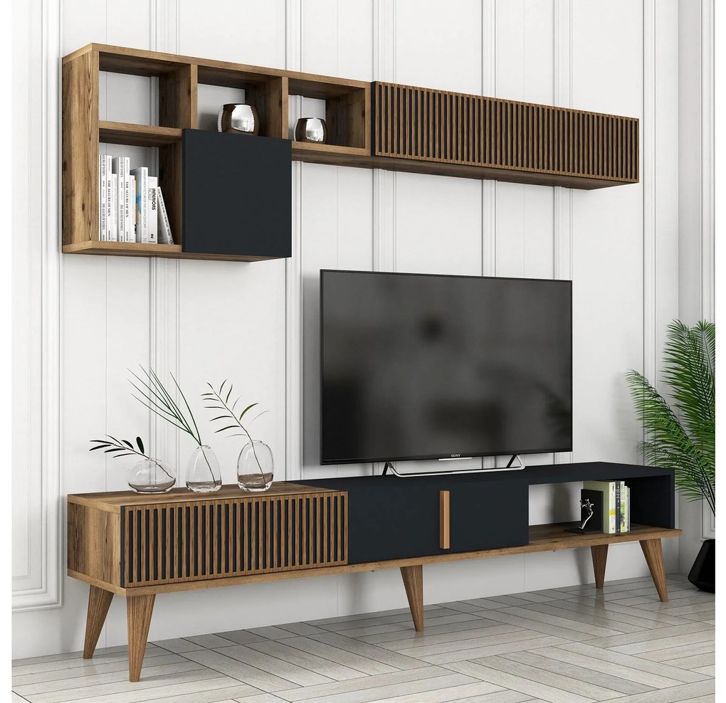Mobilier living Milhouse (Nuc + antracit). 1088803