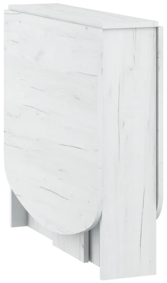 Masă de sufragerie extensibilă Elston 2 (craft alb) (pentru 4 până la 6 persoane). 1051392