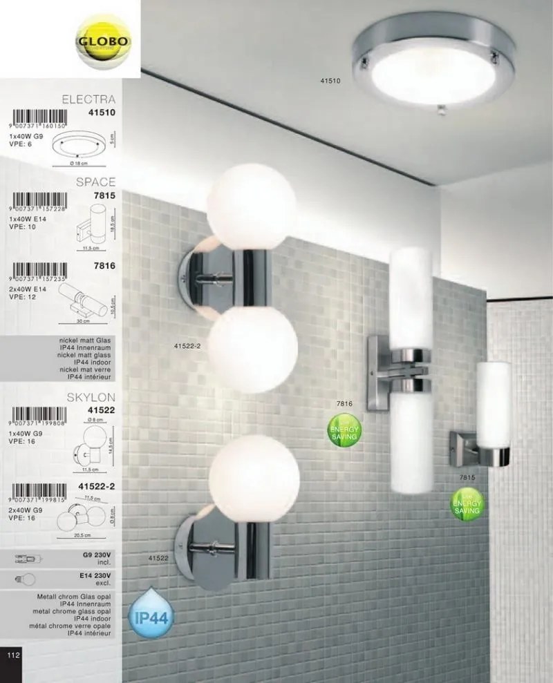 Aplica de perete Space 7815 GL