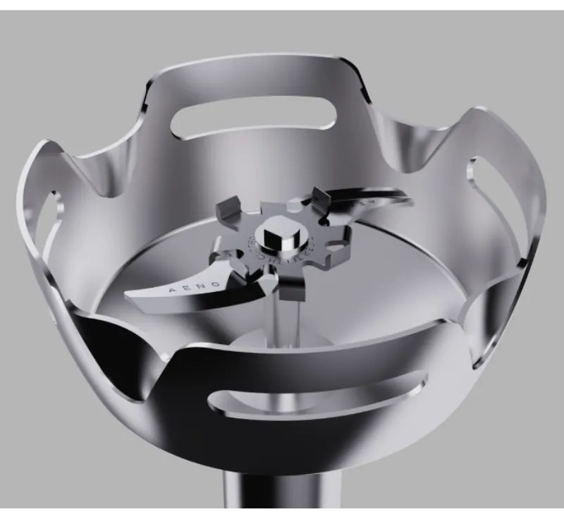 Blender, tocător și mixer 3in1 AENO AHB0004W, 1200W, 0,5 l, 18 trepte, Turbo, motor DC, alb/inox