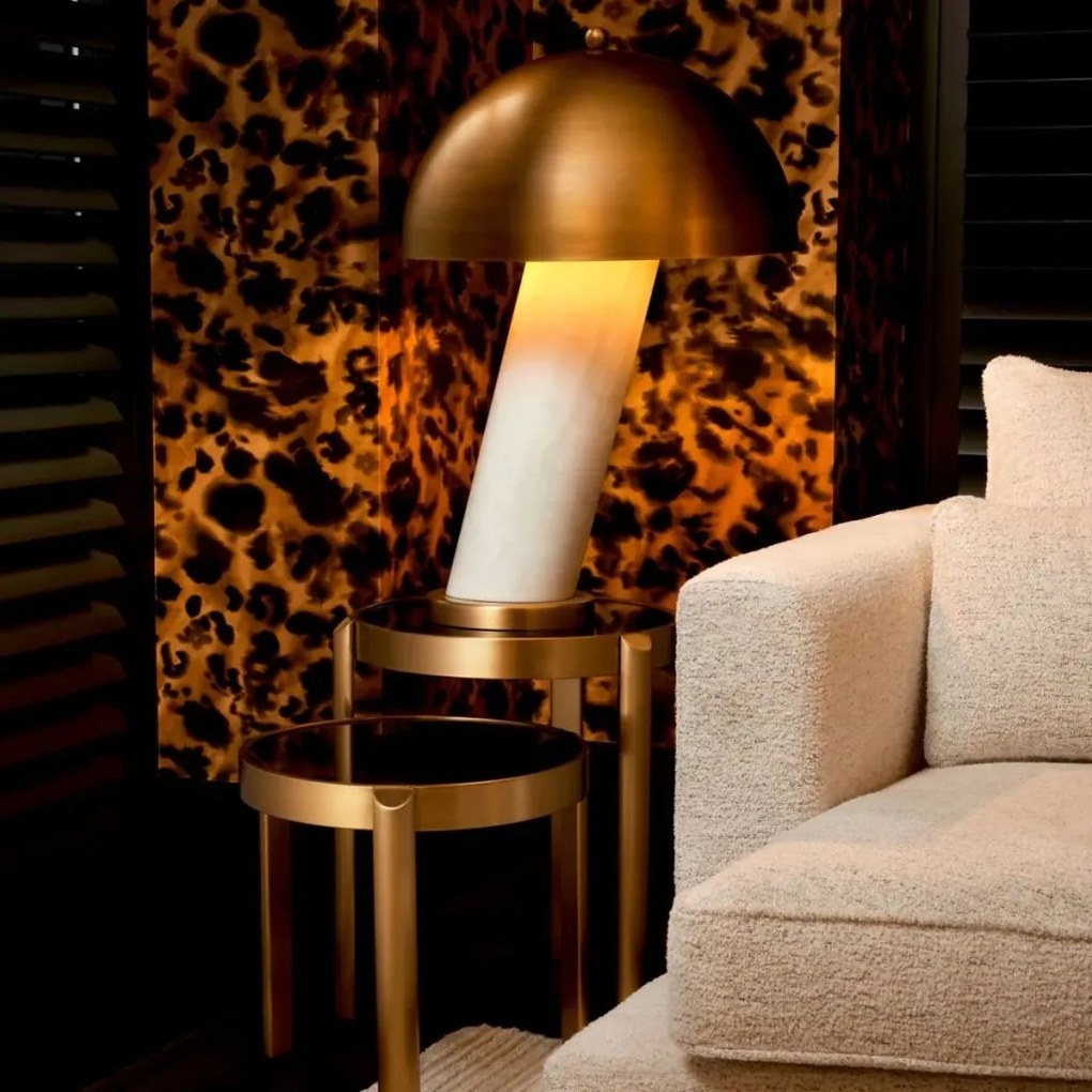 Veioza, Lampa de masa design LUX Daniel alb