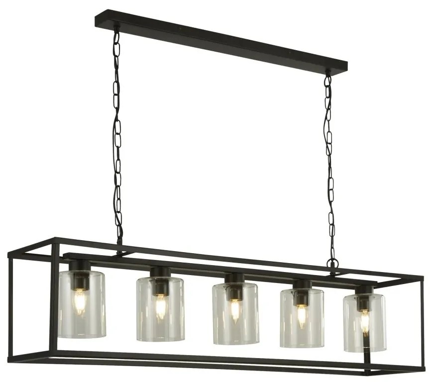 Lustra suspendata metal stil industrial decorativ Belle 5L