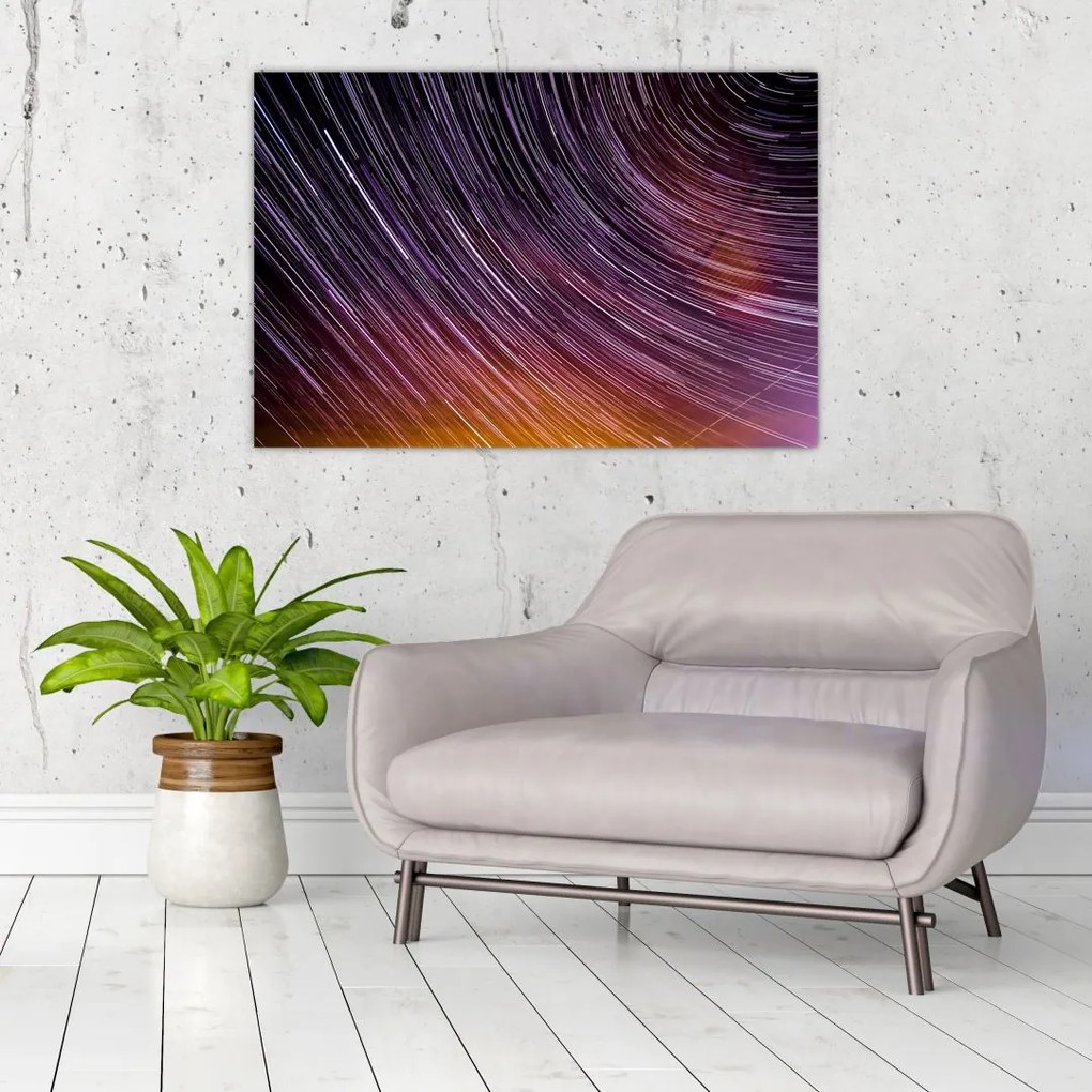 Tablou cu stele șterse pe cer (90x60 cm)
