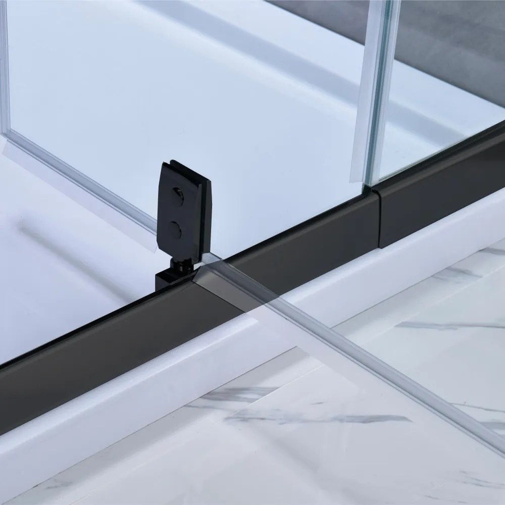 Flexi-S ușă de duș reglabilă 96-111x185 cm negru