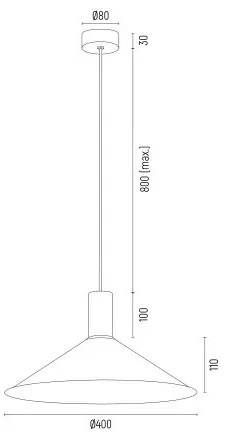 Lustră pe cablu MINORI 1xE27/15W/230V neagră/aurie Argon 4912