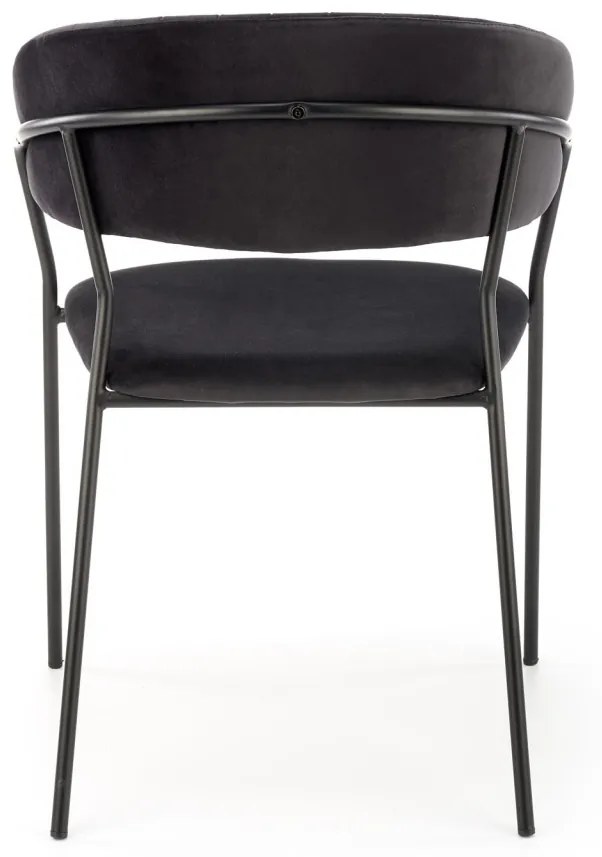 Scaun K426 Velvet Negru – l57 x A54 x H79 cm