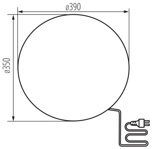 Lampă de exterior Kanlux 36591 STONO 1xE27/25W/230V d. 39 cm IP65