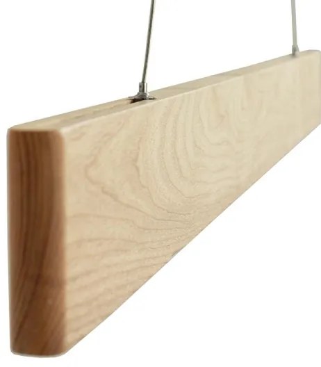 Lustră LED pe cablu LED/22W/230V 4000K 120 cm frasin/lemn masiv