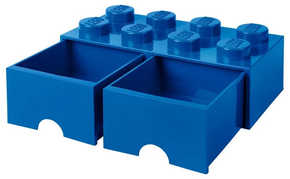 Cutie depozitare cu 2 compartimente LEGO®, albastru