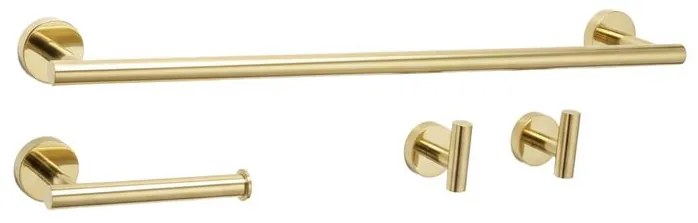 Set accesorii pentru baie Ari auriu 4 piese