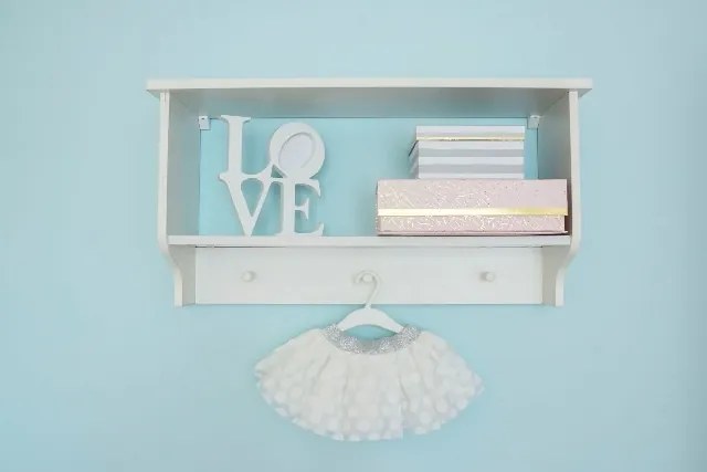 Raft elegant Ines alb L77 cm