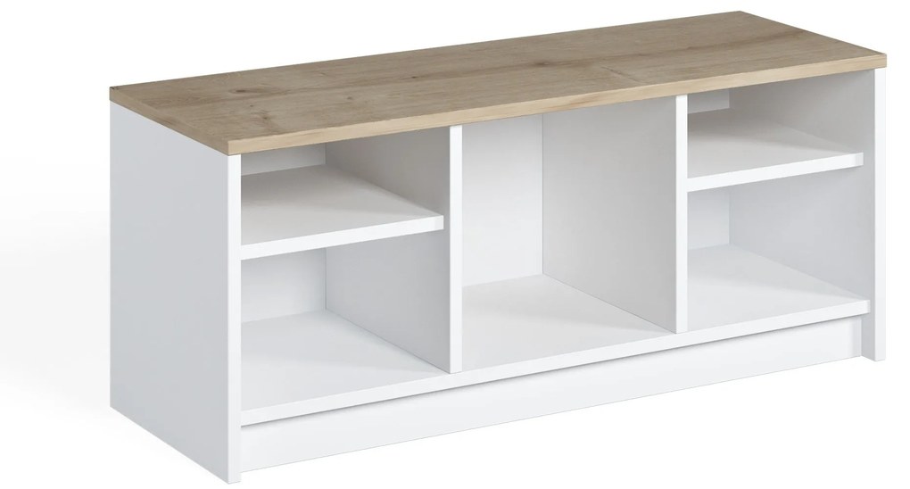 Comodă pentru pantofi London - White, Sapphire Oak