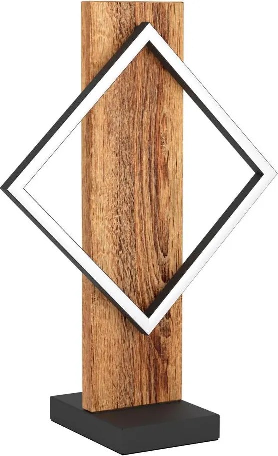 Eglo 901937 - Lampă de masă BOYAL LED, 13W/230V, negru/maro