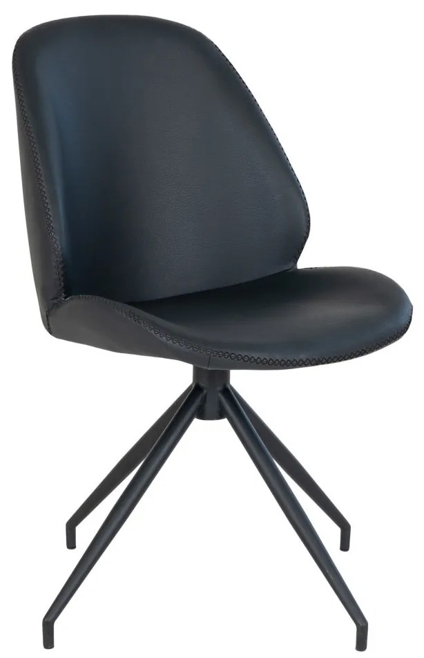 Scaun Monte Carlo rotativ din piele ecoblack